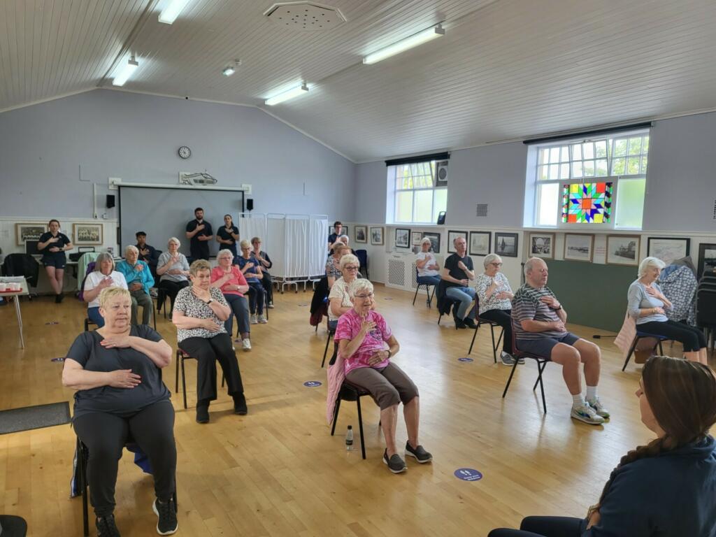 Thumbnail Exercise class seated posture